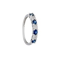 Anello Babila Milano Donna Bacia_Mi in Oro bianco Zaffiro 276661ZB